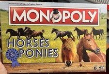 HASBRO MONOPOLY HORSES & PONIES BOARD GAME