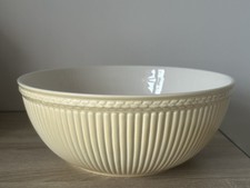WEDGWOOD EDME QUEENS WARE DESIGN WHITE LARGE SERVING BOWL FRUIT SALAD England 