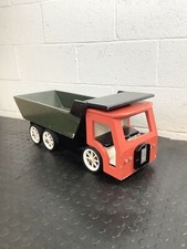 Large Vintage Scratch Built Wooden Tipper Truck Toy Lorry Collectable Folk Art
