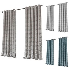 Luxury Geo Velvet Curtains