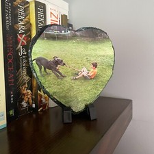 Personalized Heart Slate Photo