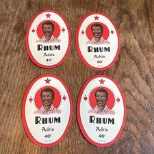 Rum Bottle Labels X 4 Rhum