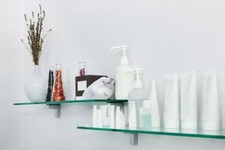 Acrylic Corner Safety Shelf with Various Colour Bespoke Size Option, with Fixing