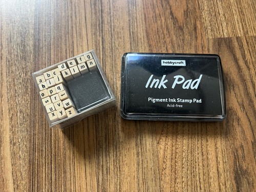 Mini ink pads and wooden - ink,