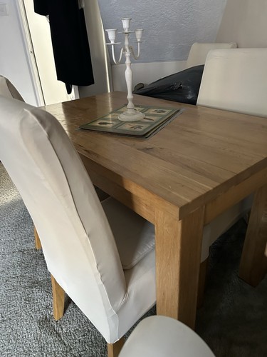 Solid oak extending dining - extending,