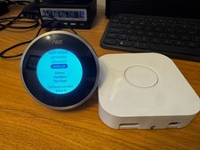 Google Nest Learning 3rd Gen Thermostat - Stainless Steel - UK VERSION +HEATLINK