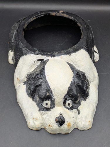 Vintage cast iron dog - vintage,