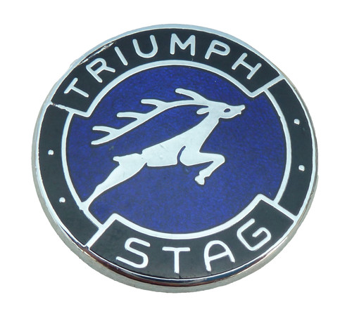 Triumph stag enamel lapel - stag, pin