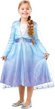 RUBIES DISNEY FROZEN 2 ELSA BLUE DELUXE FANCY DRESS COSTUME AGE 7-8