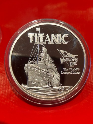 Titanic silver stairs coin - titanic,