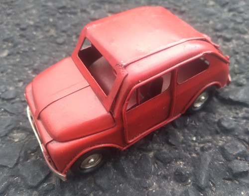 Vintage red tin - red, old