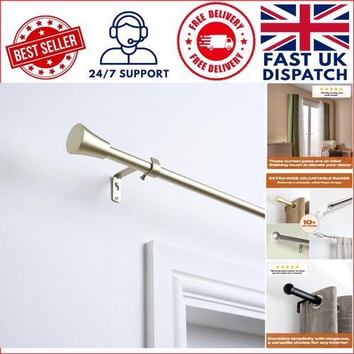 Graceful brass curtain pole - graceful,