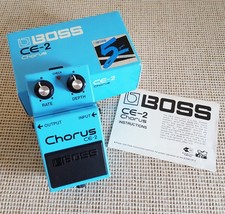 Boss CE-2 Chorus Vintage Analogue Guitar Pedal 1986 Excellent With Original Box