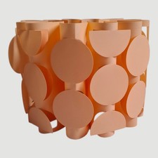 Vintage 70s light shade ceiling Plastic Space Age Scandi Geometric Scandi