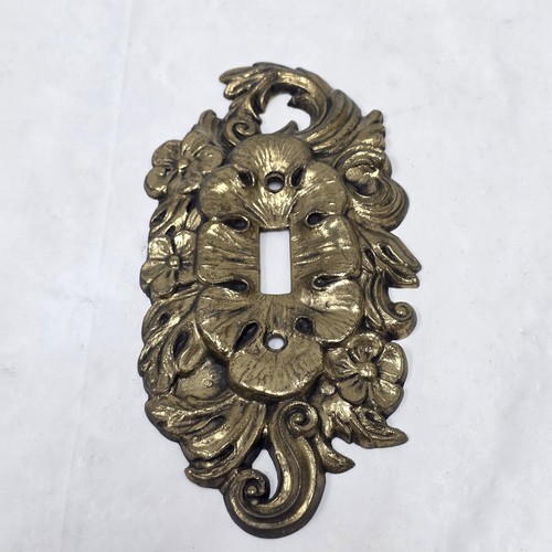 Vintage brass ornate - brass, light