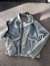 Zara Denim Jacket in Light Blue Size L (Fits M)