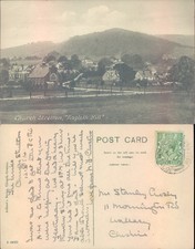 Ragleth Hill Church Stretton Adnard Series 1907 postmark Landscapes Cities Towns