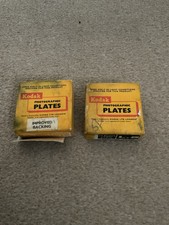 2 x 12 Kodak Vintage Photographic Plates L.15 & L.5 2x2in 5x5cm Lantern