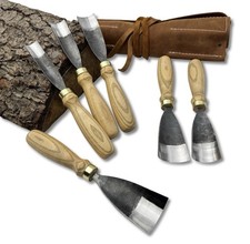 6-Pec Hand-Forged Wood Carving