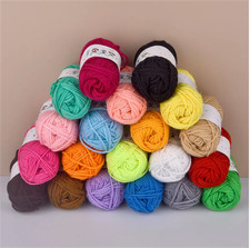 12X Mixed Yarn Wool Job Lot Knitting Crochet Squares Pompom Crafts Toys Bundles