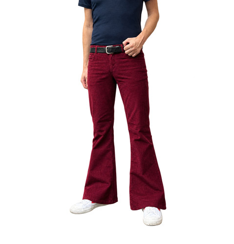 Flares burgundy mens - mens, stretch