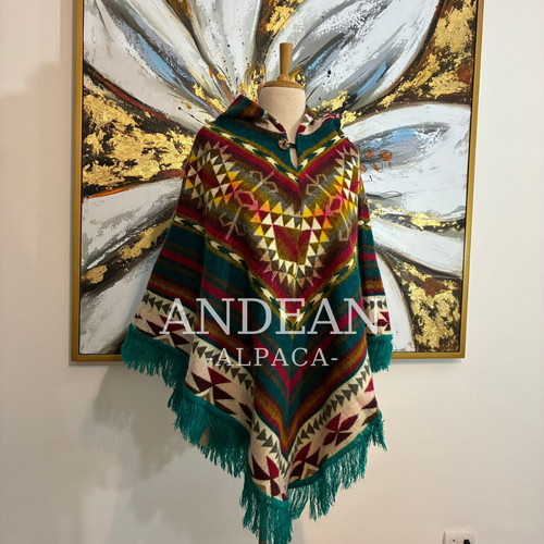Handmade inca poncho with - handmade,