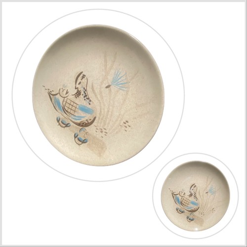 Vintage red wing dinner plates - wing,