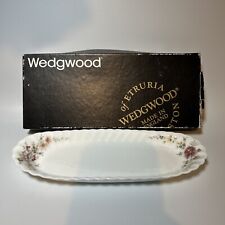 Wedgwood, White Oblong Tray, Pink Garland, Boxed