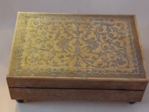 Vintage wooden musical - , music
