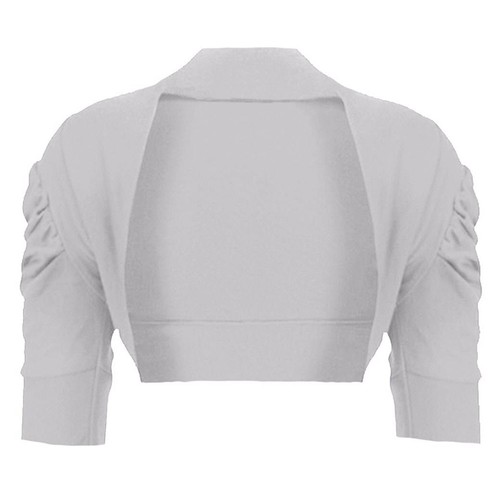 Womens ruched sleeve cropped - womens,