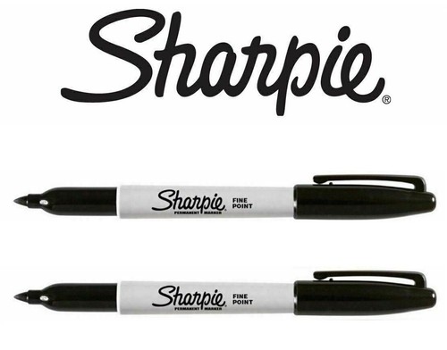 Sharpie black fine point - x,