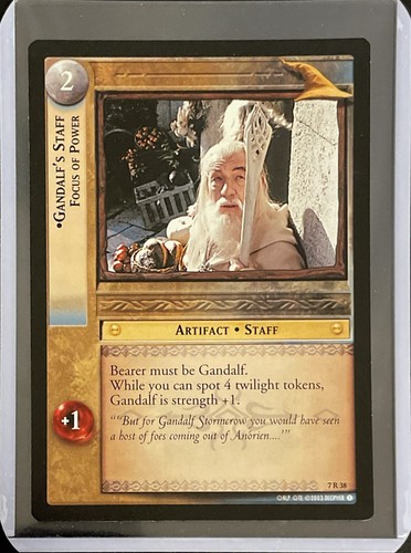 Lotr tcg gandalf staff - lotr,