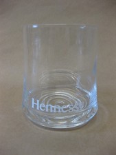 Hennessy Glass ~ Brandy Cognac ~ White Logo ~ Lowball ~ Spiral Base
