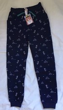BNWT Frugi Age 9-10 Joggers Navy Organic Cotton Pockets Boys Girls Christmas fun