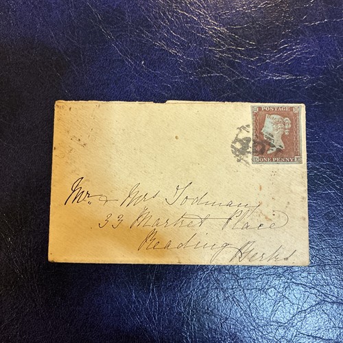 Penny red cover 1854 great - penny,