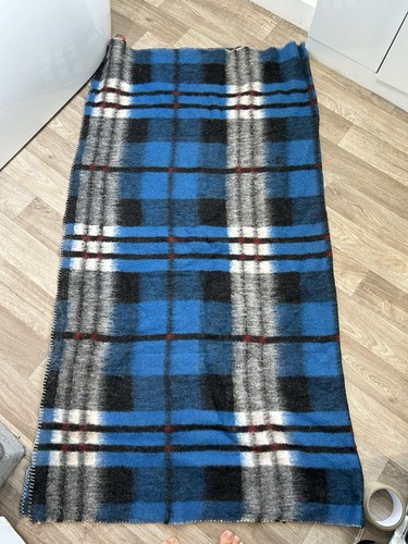 Vintage mohair wool blanket - vintage,