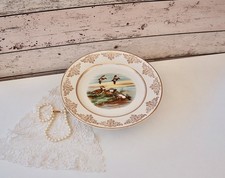 Small vintage cake stand 1930s. Flying ducks cake stand.