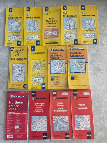 Michelin folding maps - 13,