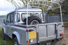 GALVANISED REAR HOOD STICK SET FOR LAND ROVER DEFENDER 110 DOUBLE CAB PICK UP