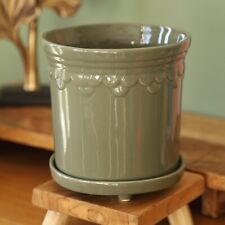 Ceramic Sage Green Plant Pot