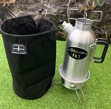 Petromax FK1 500ml wax cotton canvas carry bag, BLACK ,BAG ONLY FOR SALE