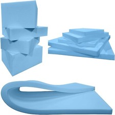 Blue Foam"  Cut to Any Size. High Density upholstery Firm Foam Sheet