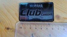 Yamaha Club Custom  Drum label - metal - nice!