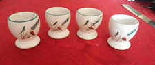 4 X Vintage ~ Denby ~ Greenwheat ~ Egg Cups