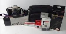 Canon EOS 50E 35mm film camera and accessories