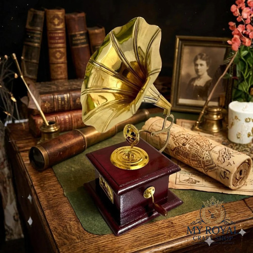 Handmade gramophone model - handmade,