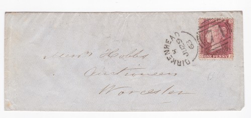 1863 penny red stamp - penny,
