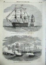 Original Old Antique Print