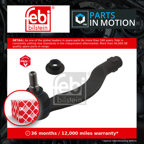Tie track rod end - tie, fits