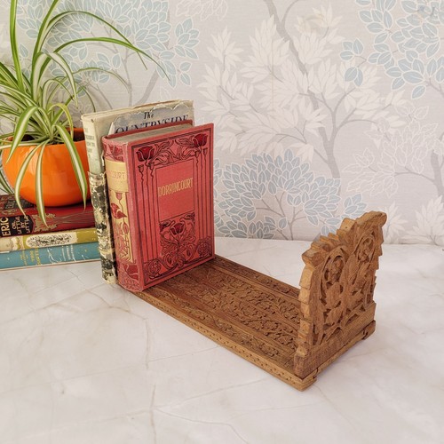 Wooden carved extendable book - carved,